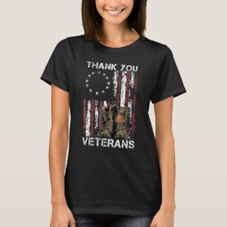 T-shirt Merci Anciens Combattants Boots de Combat Anciens 