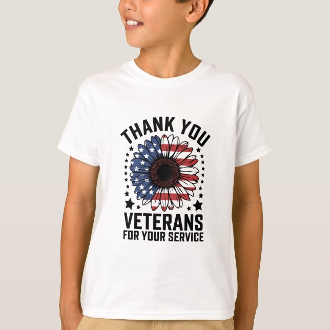 T-shirt Merci Anciens combattants Tournesol Jour des ancie (Devant)