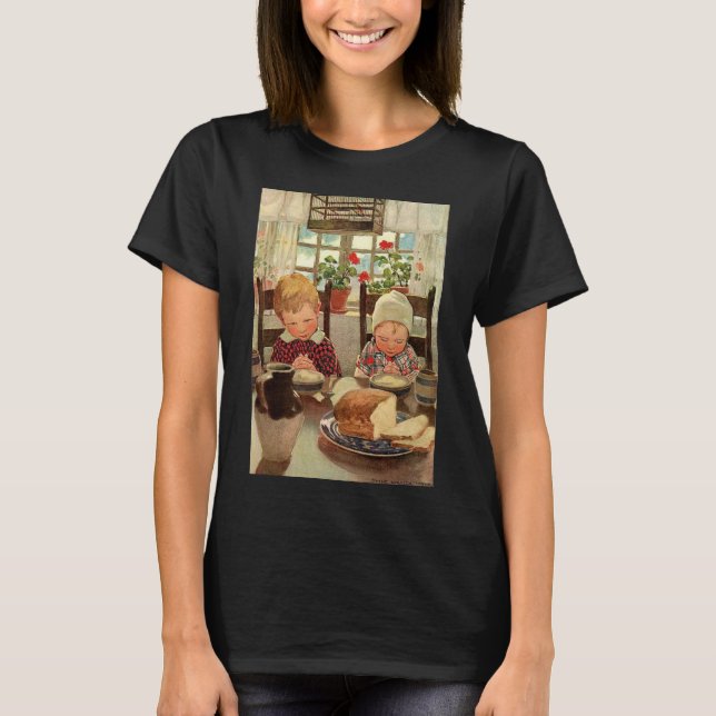 T-shirt Merci aux enfants par Jessie Willcox Smith (Devant)