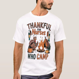 T-shirt Merci aux infirmières qui aiment le camp