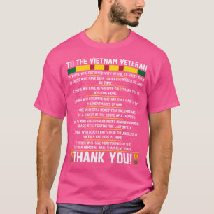T-shirt Merci Aux Vétérans Du Vietnam