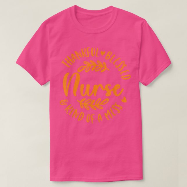 T-shirt Merci Béni Genre D'Infirmière Mess Chance Merci (Design devant)