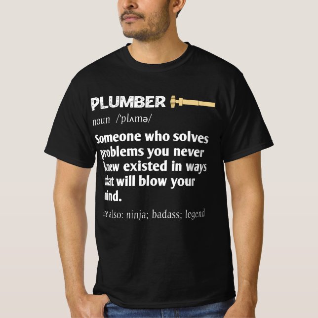 T-shirt Merci cadeau pour plombier (Devant)