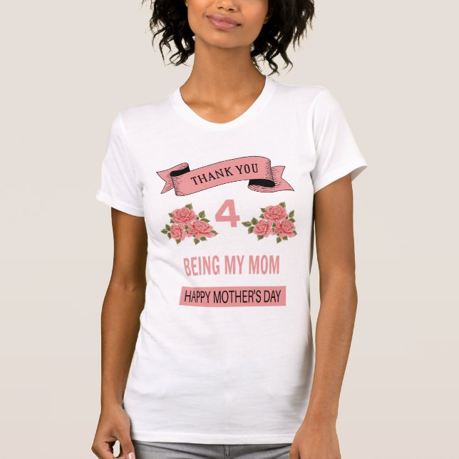 T-shirt Merci d'être ma mère (Devant)