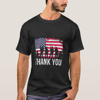 T-shirt Merci Drapeau États-Unis