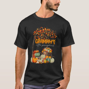 T-shirt Merci Grammy's Little Pumpkins Feuille de Automne