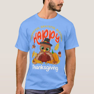 T-shirt Merci Grateful Blessé mignon Turquie Heureux Merci