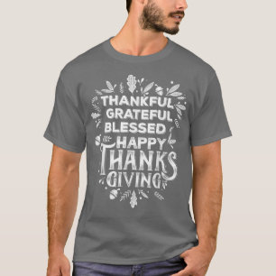 T-shirt Merci Grateful Bon thanksgiving béni 2021