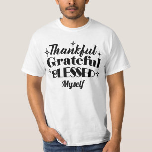 T-shirt Merci, Gratuit, Béni Étincelant Thanksgiving