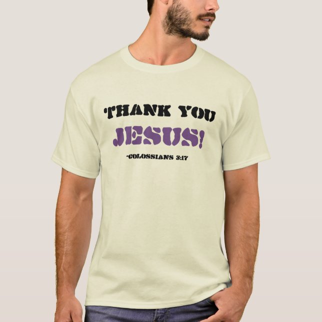 T-shirt Merci Jésus (Devant)