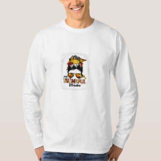 T-shirt Merci Mama Drôle Messy Bun