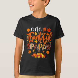 T-shirt Merci Papaw Fun Automne Automne Thanksgiving