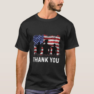 T-shirt Merci Patriotique Chemises Memorial Jour 4 Jul