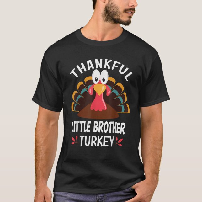 T-shirt Merci Petit Frère Turquie Drôle Thanksgiving (Devant)