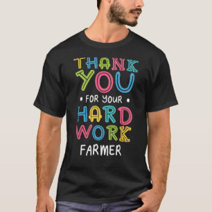 T-shirt Merci Pour Le Travail Dur Des Agriculteurs Dit Agr