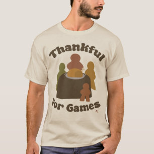 T-shirt Merci pour les Jeux Thanksgiving Boardgame Slogan