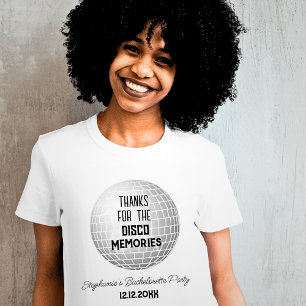 T-shirt Merci pour les souvenirs disco Enterrement de vie