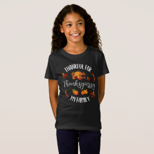 T-Shirt Merci Pour Ma Famille Qui A Rapproché Thanksgiving