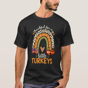 T-shirt Merci Pour Mes Petites Dindons Thanksgiving Teache