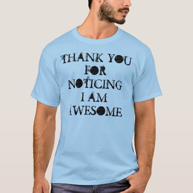 T-SHIRT MERCI POUR NOTANT MOI SUIS IMPRESSIONNANT (Devant)