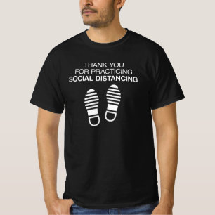 T-shirt Merci Pour Pratiquer La Distance Sociale