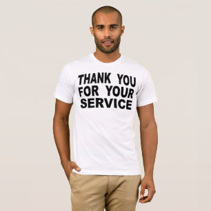 T-shirt Merci pour votre service