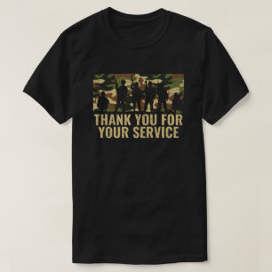 T-shirt Merci Pour Votre Service