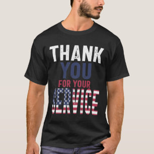 T-shirt Merci Pour Votre Service - Cadeau Commémoratif