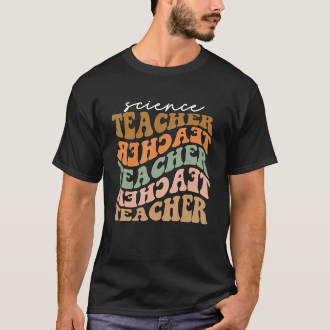 T-shirt Merci Professeur de sciences Retro Automne Vibes A (Devant)