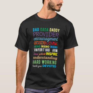 T-shirt Merci Puissant Père Aimant Grand-père Heureux Fath