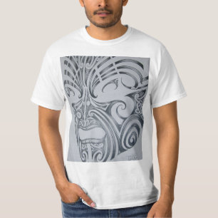 T-shirt Merci tatouage de visage de Moko.maori