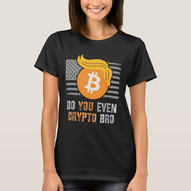 T-shirt Merci Trump Vous Cryptez Même Bro Lift Bull C (Devant)