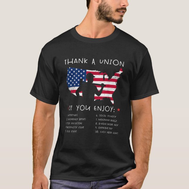 T-shirt Merci Un Syndicat De Chemises Forte Tee Drôle Trav (Devant)