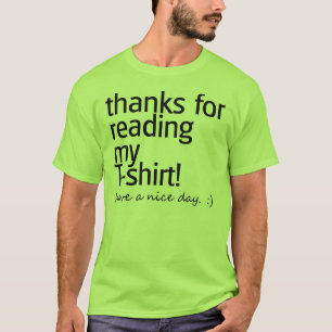 T-shirt "Mercis de lire" la chemise (texte noir)
