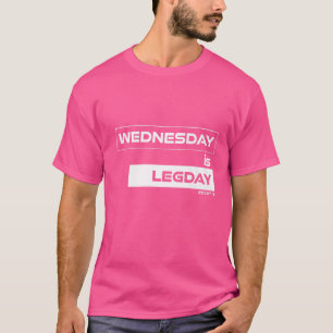 T-shirt Mercredi Est Legday Training Gym Motivation Fitnes