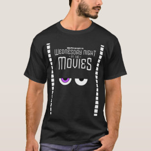 T-shirt Mercredi soir à la pièce en t d'obscurité de fi