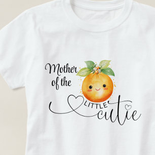 T-shirt Mère à être de la petite Cutie Citrus Orange