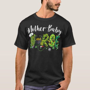 T-shirt Mère Baby Nurse St Patrick's Day 2023 Femmes Fille