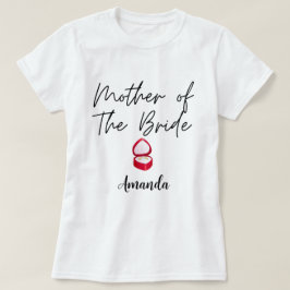 T-shirt Mère customisée De La Fête De Bachelorette Mariée