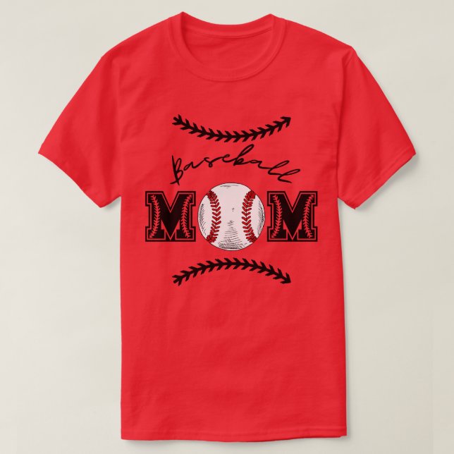 T-shirt Mère de baseball 3 (Design devant)
