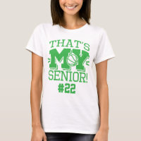 Mère de Basket-ball Senior Maillot Vert Numéro & N