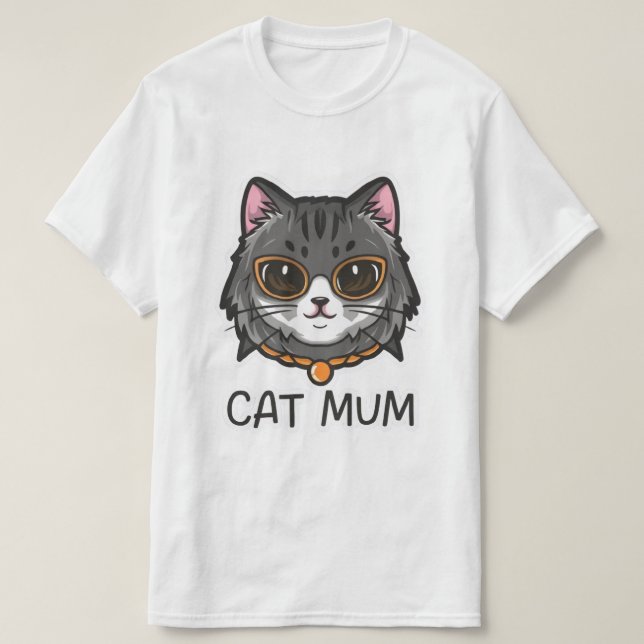 T-shirt mère de chat (Design devant)