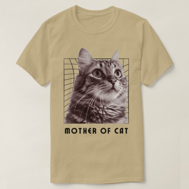 T-shirt Mère de chat (Design devant)