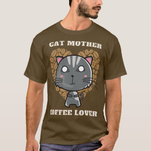 T-shirt Mère de chat amateur de café 250