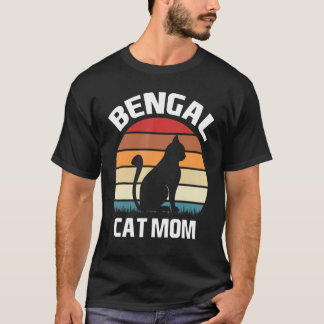 T-shirt Mère de chat Bengal Costume de chat Bengal Chat Be