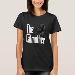 T-shirt Mère de chat drôle Catmère Chat noir Maman Kitty