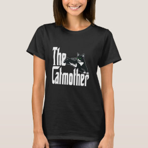 T-shirt Mère de chat drôle Catmère Chat noir Maman Kitty