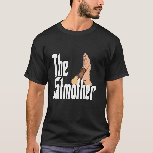 T-shirt Mère de chat drôle Catmère High Five Mère de chat  (Devant)