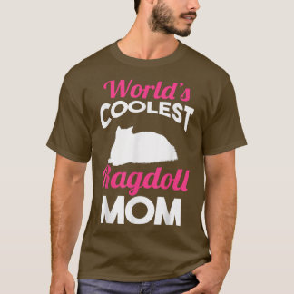 T-shirt Mère de chat Ragdoll Maman 