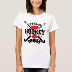 T-shirt Mère de hockey de terrain traversé bâtons de ho